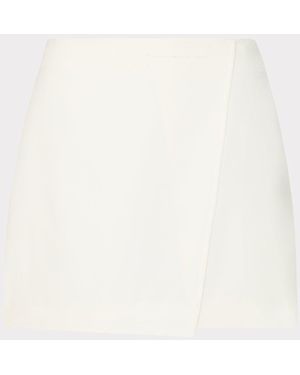 MILLY Evalyn Crepe Skort - White