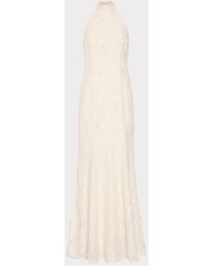 MILLY Josefina Embroidered Maxi Dress - White