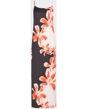 MILLY Lily Tropical Flame Dress - White