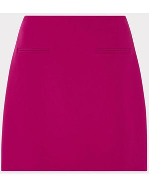 MILLY Lizzy Cady Mini Skirt - Pink