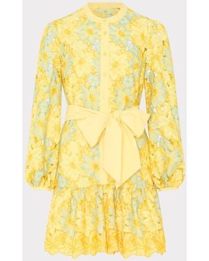 MILLY Nellie Lace Dress - Yellow