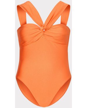 MILLY Betsy Bandeau One Piece - Orange