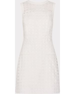MILLY Moira Lace Mini Dress - White