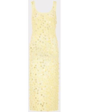MILLY Crochet Paillette Cover-up - Metallic