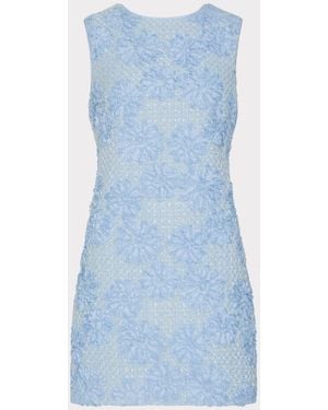 MILLY Ivette Tweed Dress - Blue