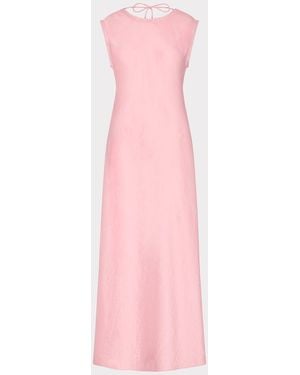MILLY Linda Midi Dress - Pink