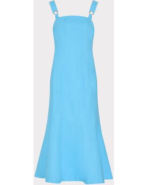 MILLY Louie Midi Dress - Blue