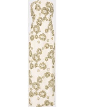 MILLY Jasmine Embroidered Lace Dress - White
