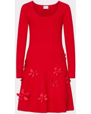 MILLY Susan Scoop Neck Mini - Red