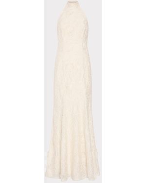 MILLY Josefina Embroidered Maxi Dress - White