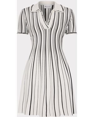 MILLY Kenna Knit Mini Dress - White
