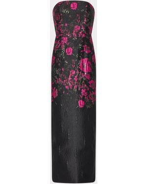 MILLY Orion Floral Jacquard Dress - Multicolor