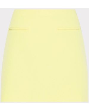 MILLY Lizzy Cady Mini Skirt - Yellow