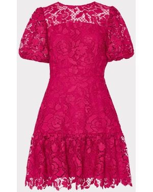 MILLY Yasmin Rose Mosaic Mini Dress - Pink