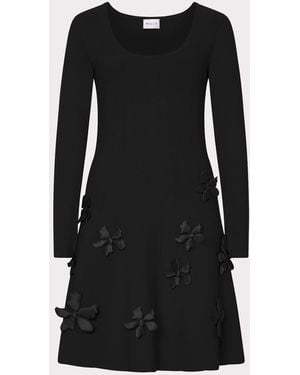 MILLY Susan Scoop Neck Mini - Black