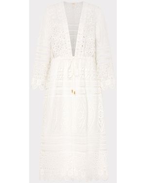 MILLY Tiered Lace Cover-up - Natural
