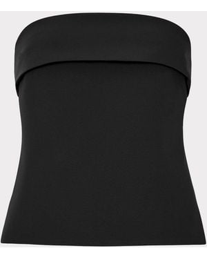 MILLY Tuala Cady Top - Black