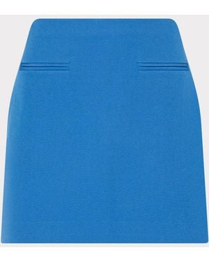MILLY Lizzy Cady Mini Skirt - Blue