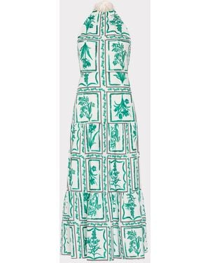 MILLY Hayden Printed Dress - Blue