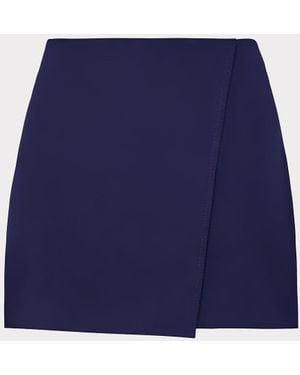 MILLY Evalyn Crepe Skort - Blue