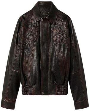 Golden Goose Jacket Dark Burgundy - Black