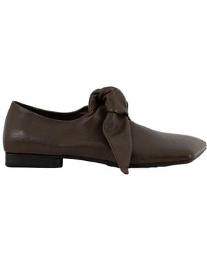 Uma Wang Square Knotted Flat Dark - Brown