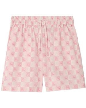 Burberry Ekd Shorts Peony - Pink