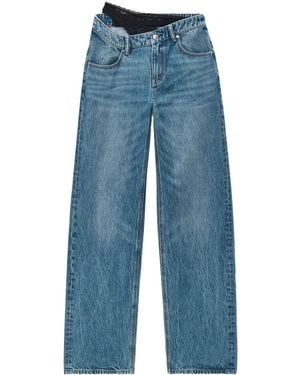 Alexander Wang Waistband Lace Jeans Vm - Blue