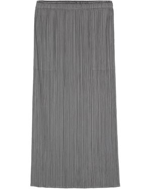 Issey Miyake Pleats Please Basics Skirt - Grey