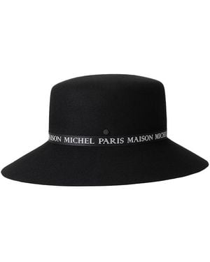 Maison Michel New Kendall Ribbon André Hat - Black