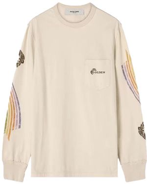 Golden Goose T-Shirt Multi Rtw T-Shirts Polo - Natural