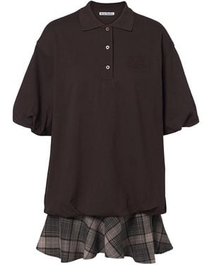 Acne Studios Layered Mini Dress Dark - Black
