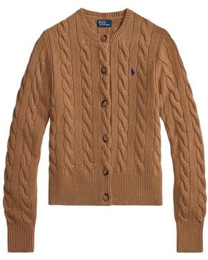 Polo Ralph Lauren Cashmere Cardigan Camel - Brown