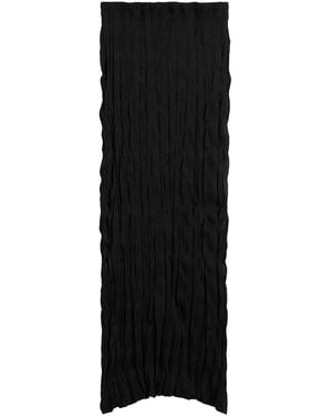 TOTEME Crinkled Knit Skirt - Black