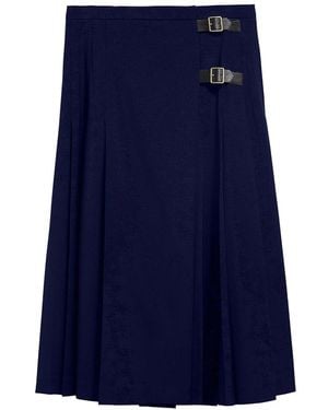 Barbour Delilah Skirt Midi Dark - Blue