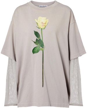 Acne Studios Layered T-Shirt Light - Grey