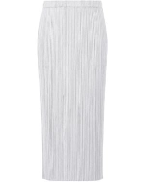 Issey Miyake Pleats Please Basics Skirt Light - White