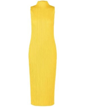 Issey Miyake Pleats Please Dress - Yellow
