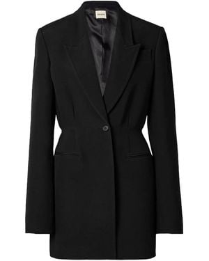 KHAITE Beckett Woven Blazer - Black