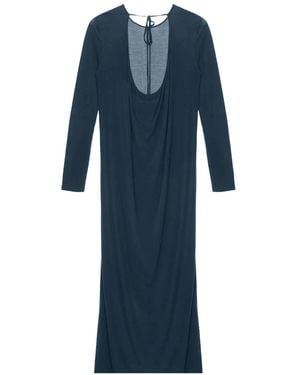 Uma Wang Dea Dress Steel - Blue