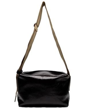 Uma Wang Medium Shoulder Bag Wine Mustard - Black