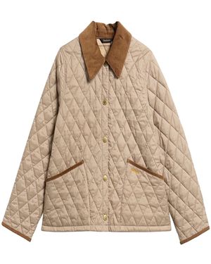 Barbour Liddlesdale Cropped Jacket Light Taupe - Natural