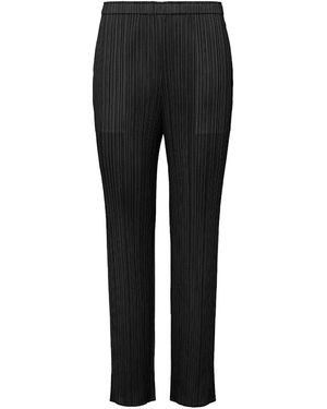 Issey Miyake Pleats Please Basics Trousers - Black