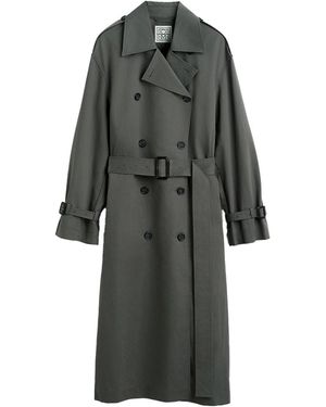TOTEME Crisp Summer Trench Taupe - Grey