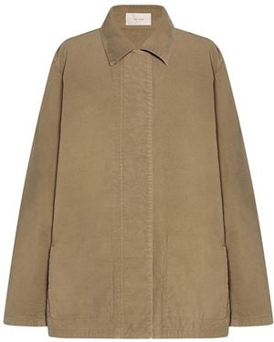 The Row Baeza Jacket Sandy Buff - Natural