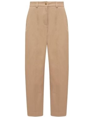 Moncler Straight Leg Trousers - Natural