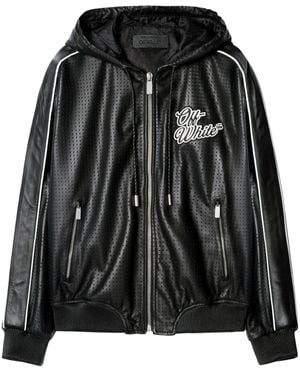 Off-White c/o Virgil Abloh 90's Logo Appliqué Jacket - Black