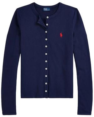 Polo Ralph Lauren Ralph Lauren Mesh Cardigan - Blue