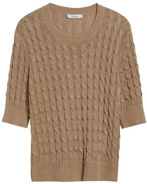 Max Mara Mxmtalamo Top - Natural