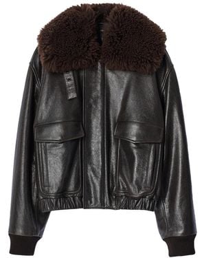 Lemaire Pilot Blouse Jacket Ebony - Black